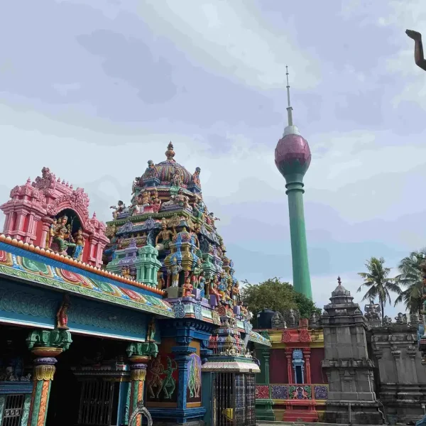 Colombo Kovil and Lotus Tower
